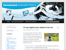 Tablet Screenshot of connectedresearchers.com